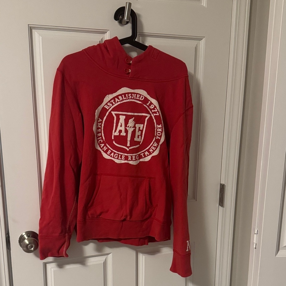 Unisex Vintage American Eagle Outfitters Red Hoodie